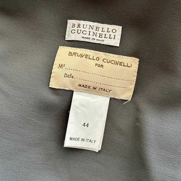 Brunello Cucinelli Reversible Lambskin Textured Fur Coat WOMENS SZ IT 44 / US 8 - Picture 12 of 16